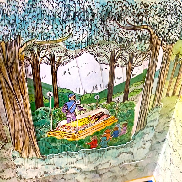 SNOW WHITE AND THE SEVEN DWARFS HARDCOVER COLORFUL POP UP BOOK VTG 90’s - Picture 10 of 16